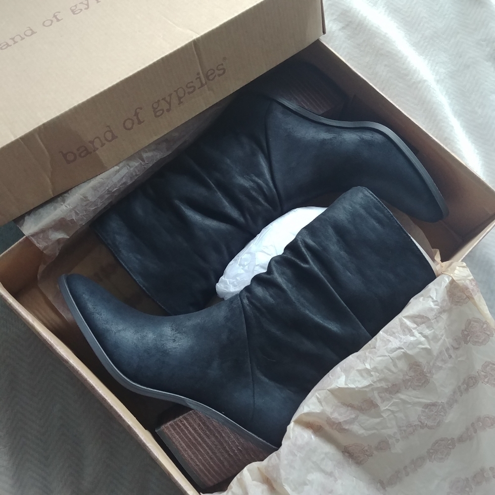 Band of Gypsies Black Heeled Boots